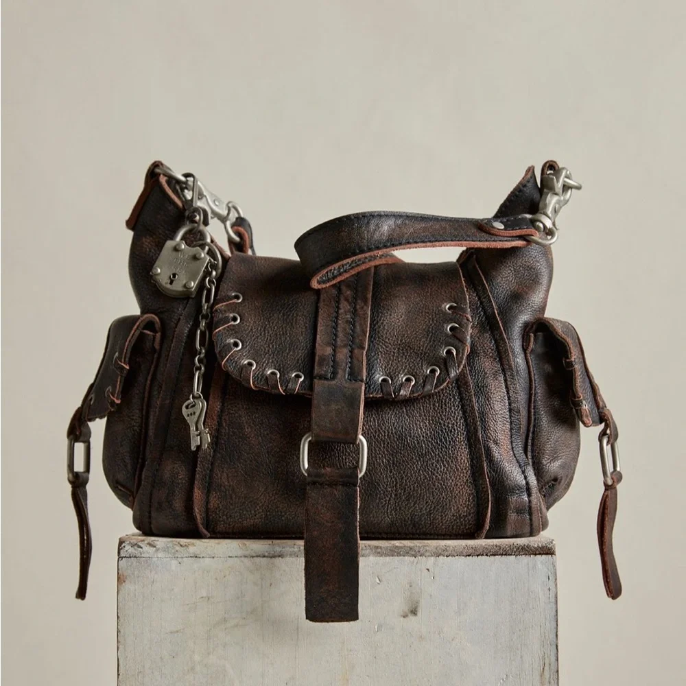 Free People We the Free Baby Leigh Distressed Tote Bag - Picture 1 of 5